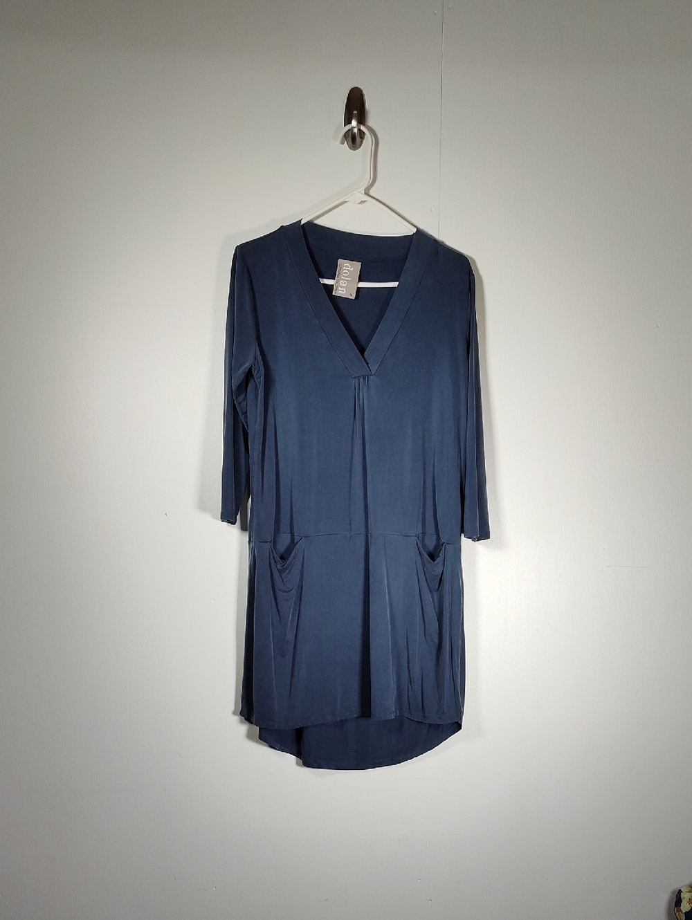 Anthropologie Dolan Tegan blue‎ tunic mini dress M - Picture 2 of 11